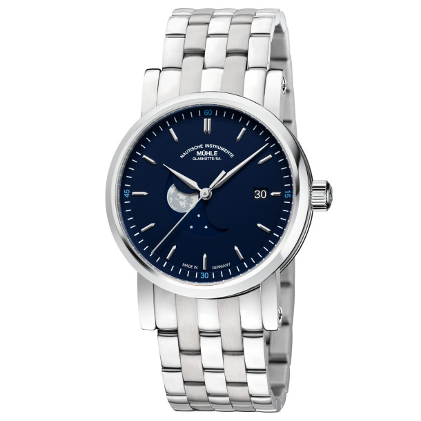         Damen- und Herrenuhr, Automatik, Mühle Glashütte Teutonia IV BlueMoon