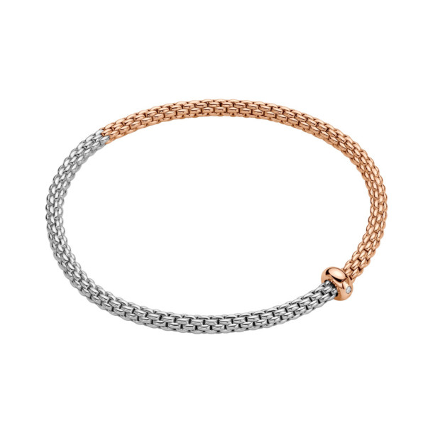         Roségold &amp; Weißgold, Armschmuck, FOPE Prima Flex’it Armband