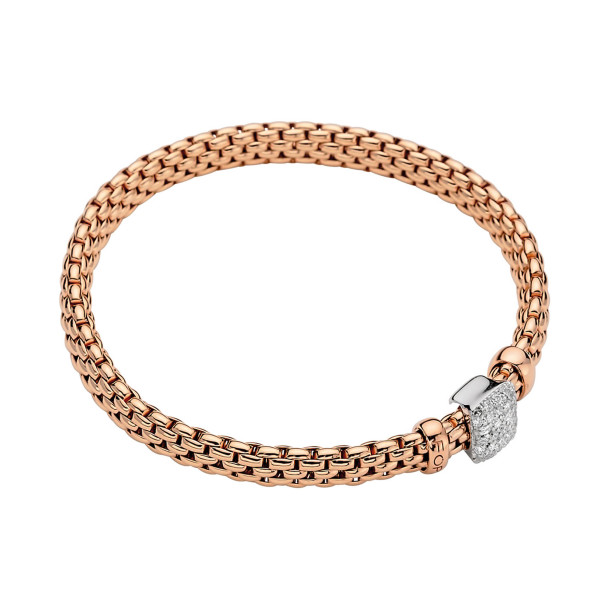         Roségold, Armschmuck, FOPE Eka Flex'it Armband mit Diamantpavé