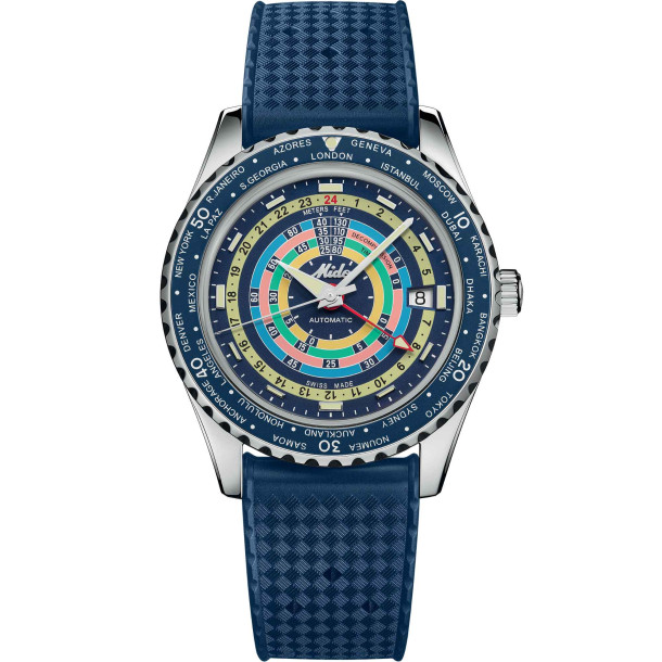         Damen- und Herrenuhr, Automatik, Mido  Ocean Star Decompression Worldtimer Special Edition