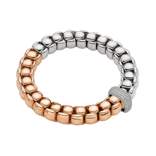         Roségold &amp; Weißgold, Armschmuck, FOPE Luna Armband