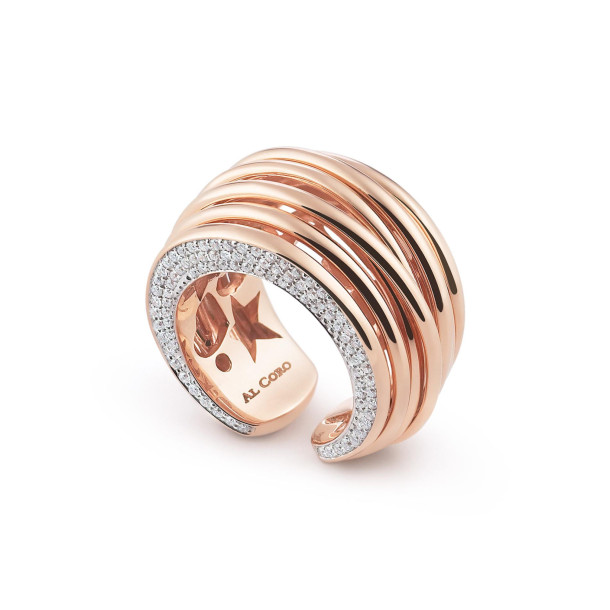         Rotgold, Ringe, Al Coro Mezzaluna Classic Ring