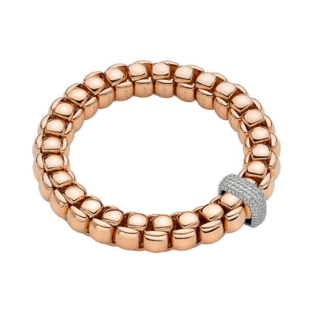         Roségold, Armschmuck, FOPE Eka Flex'it Armband mit Diamantpavé