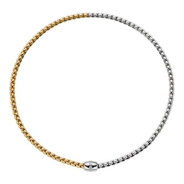         Gelbgold &amp; Weißgold, Halsschmuck, FOPE Eka Flex'it Halskette