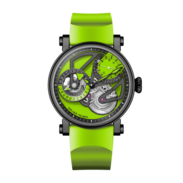        Damen- und Herrenuhr, Automatik, Speake-Marin Dual Time Lime