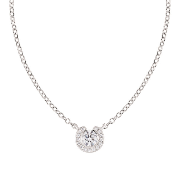         Weißgold, Halsschmuck, Al Coro Mezzaluna Collier