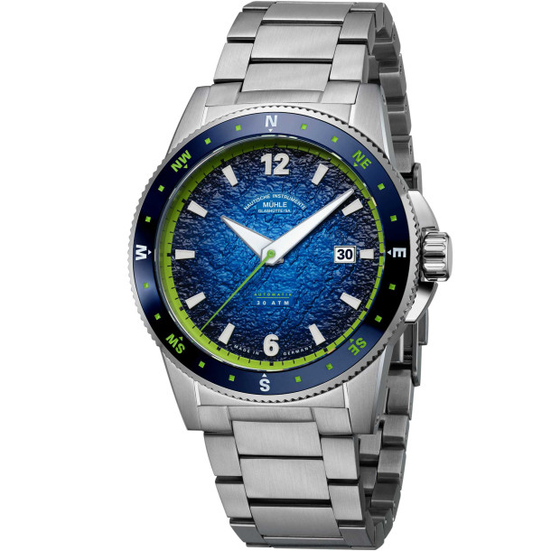         Herrenuhr, Automatik, Mühle Glashütte Sportivo Compass Datum 