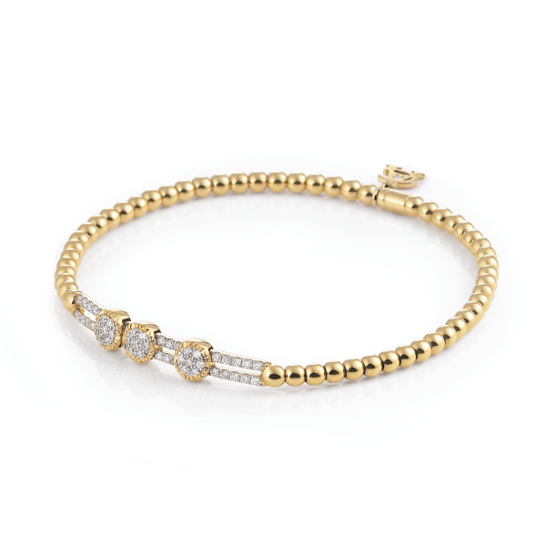         Gelbgold, Armschmuck, Al Coro Stretchy Armband