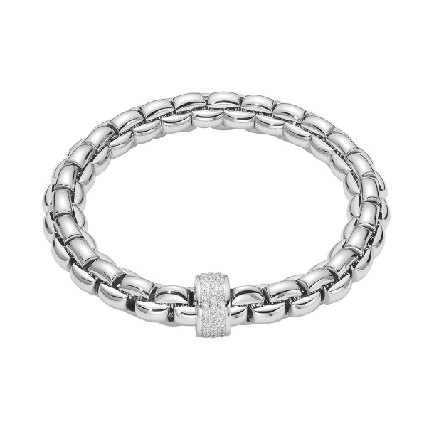         Weißgold, Armschmuck, FOPE Eka Flex'it Armband mit Diamantpavé
