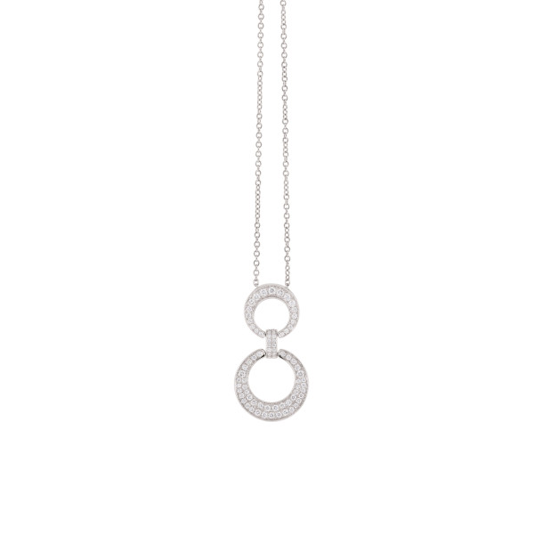         Weißgold, Halsschmuck, Al Coro Mezzaluna Collier