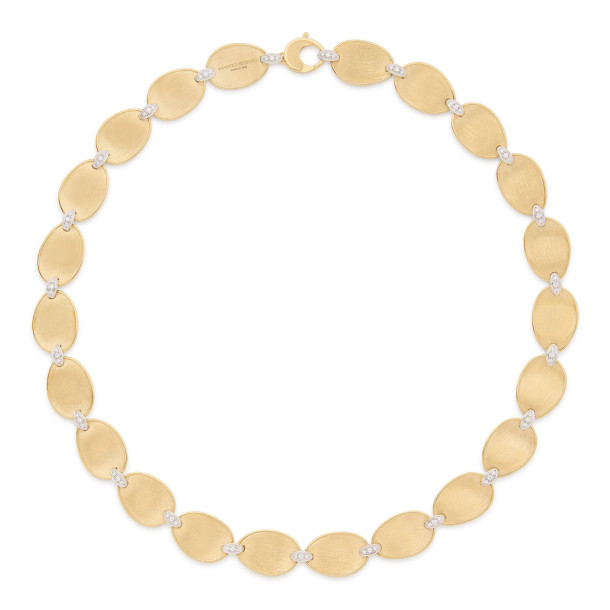         Gelbgold, Halsschmuck, Marco Bicego Lunaria Diamonds Halskette