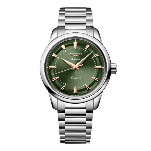         Damen- und Herrenuhr, Automatik, Longines CONQUEST HERITAGE