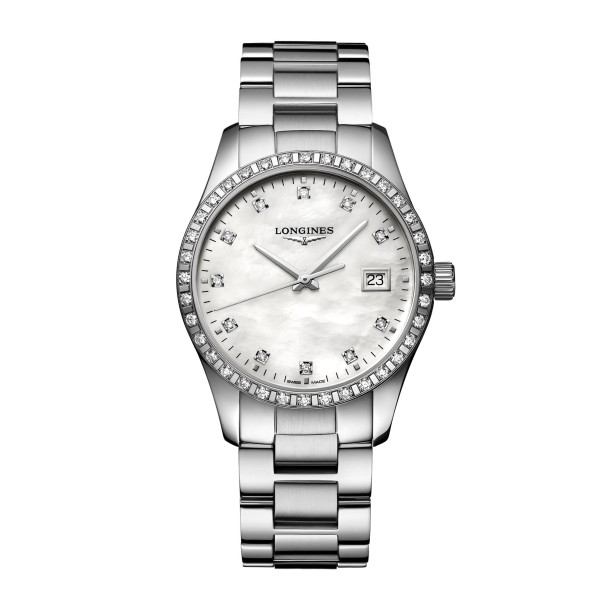         Damenuhr, Quarzwerk, Longines CONQUEST CLASSIC