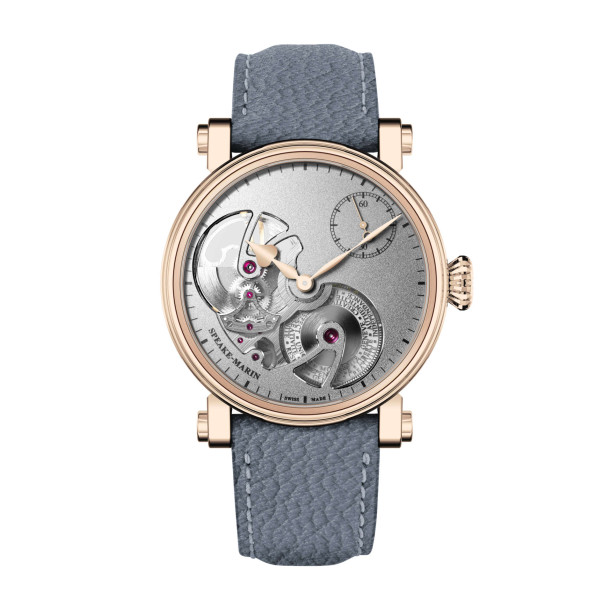         Damen- und Herrenuhr, Automatik, Speake-Marin Openworked Sandblasted Red Gold