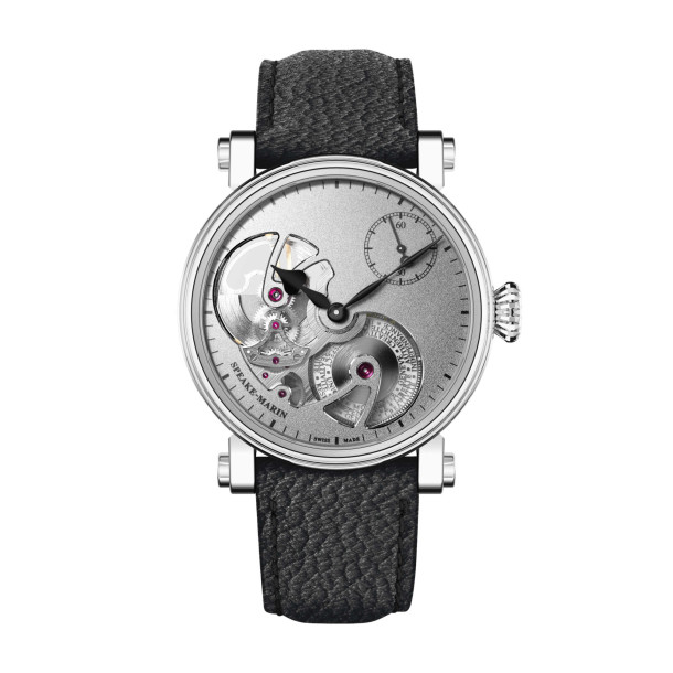         Damen- und Herrenuhr, Automatik, Speake-Marin Openworked Sandblasted Titanium