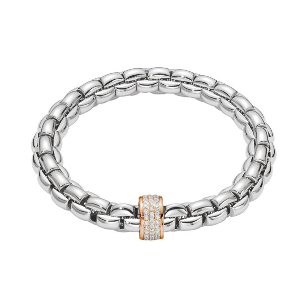         Weißgold, Armschmuck, FOPE Eka Flex'it Armband mit Diamantpavé