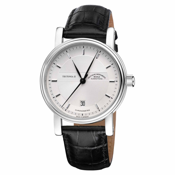         Damen- und Herrenuhr, Automatik, Mühle Glashütte Teutonia II Chronometer