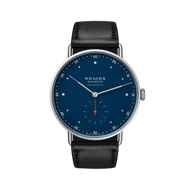         Damen- und Herrenuhr, Automatik, NOMOS Glashütte Metro neomatik 39 nachtblau