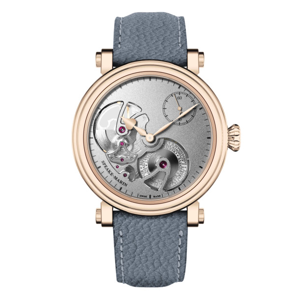         Damen- und Herrenuhr, Automatik, Speake-Marin Openworked Sandblasted Red Gold