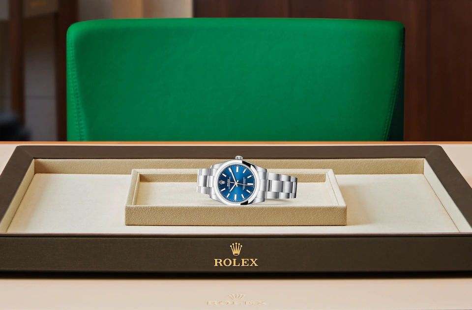 Rolex Oyster Perpetual in Edelstahl Oystersteel, M124200-0003