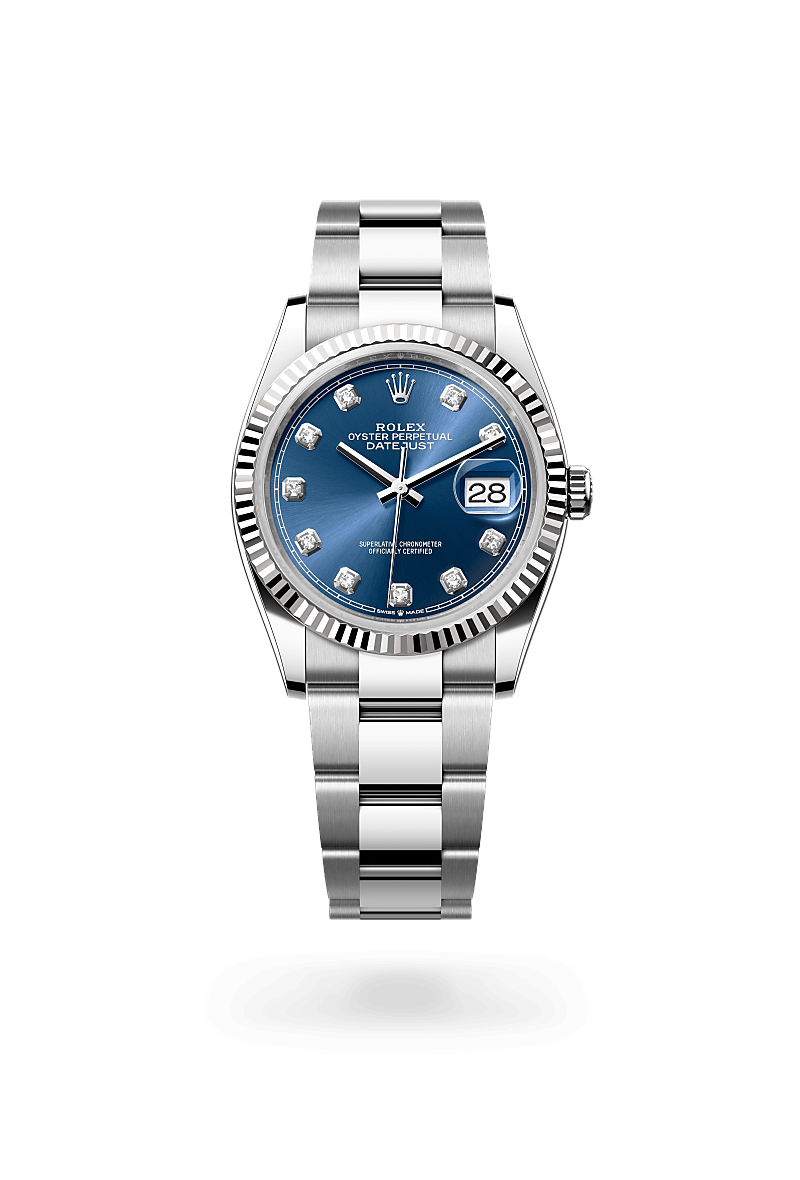 Rolex Datejust 36 M126234-0038 Herrenuhr - Oyster, 36 mm, Edelstahl Oystersteel und Weißgold