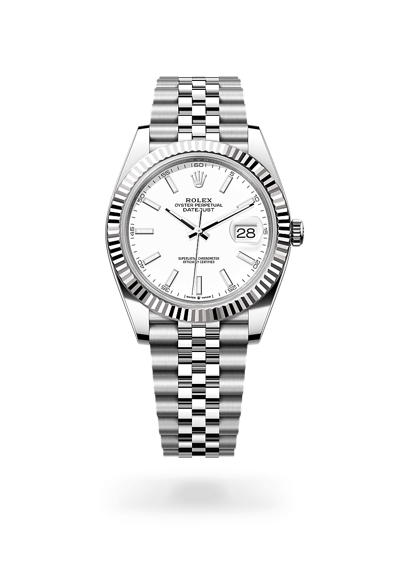 Rolex Datejust 41 M126334-0010 Herrenuhr - Oyster, 41 mm, Edelstahl Oystersteel und Weißgold