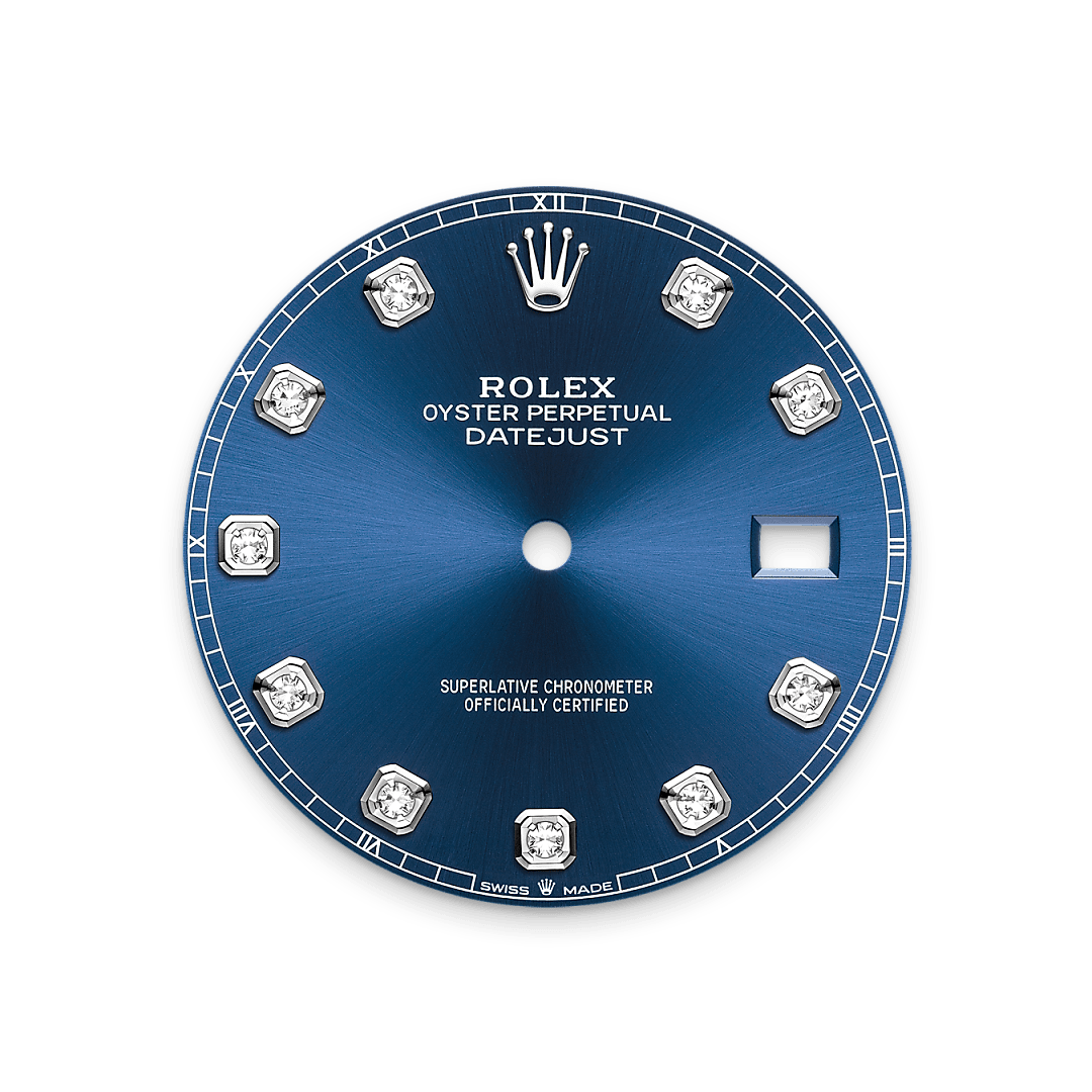 Strahlend blaues Zifferblatt