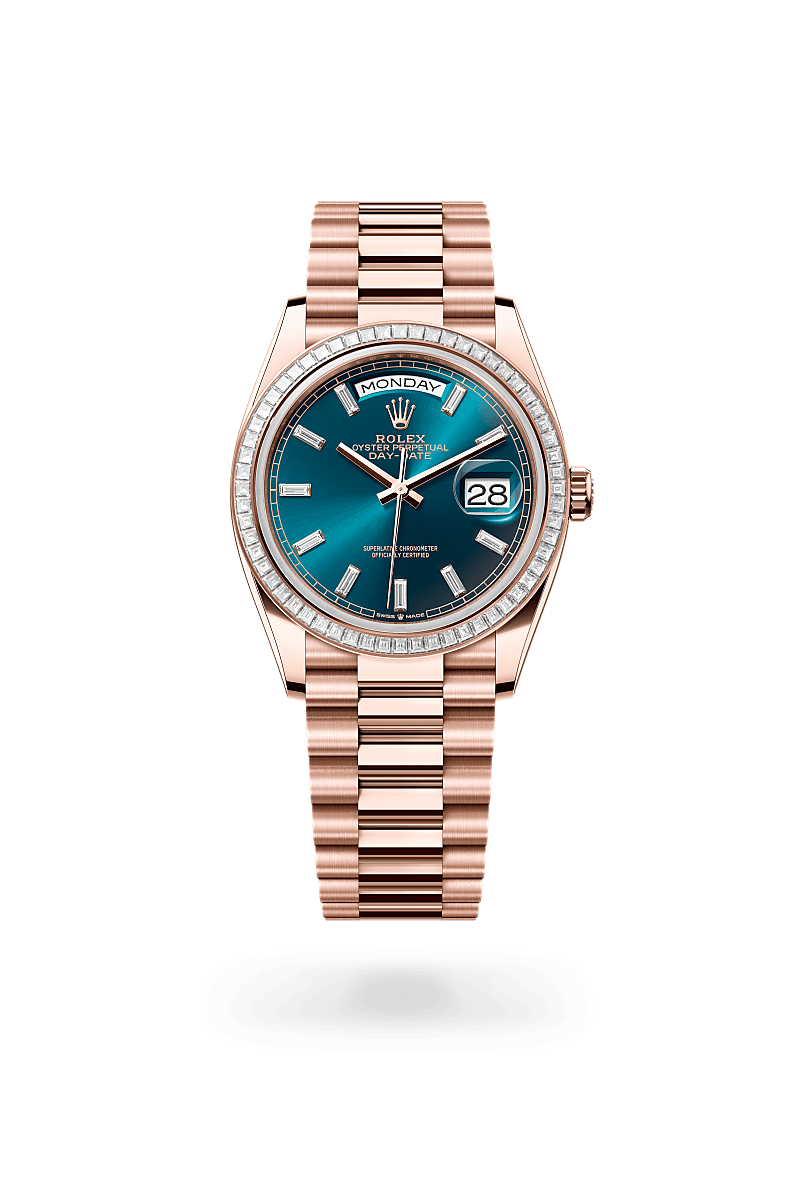 Rolex Day-Date 36 M128395TBR-0032 Herrenuhr - Oyster, 36 mm, Everose-Gold mit Diamanten 