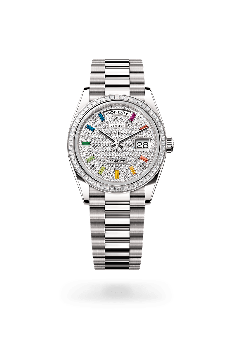 Rolex Day-Date 36 M128399TBR-0005 Herrenuhr - Oyster, 36 mm, Weißgold mit Diamanten