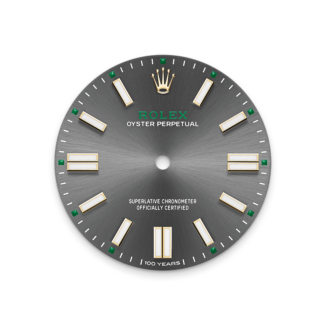 Schiefergraues Zifferblatt