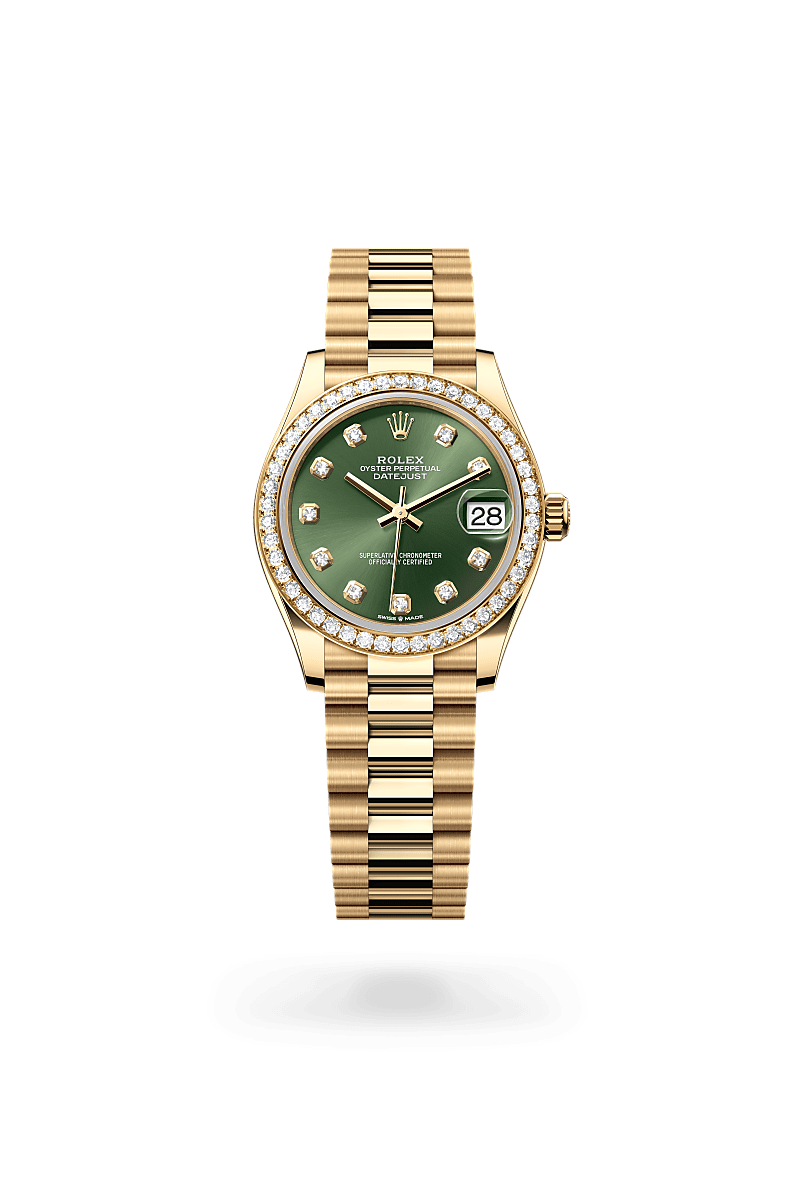 Rolex Datejust 31 M278288RBR-0007 Herrenuhr - Oyster, 31 mm, Gelbgold mit Diamanten