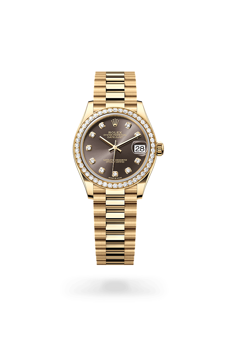 Rolex Datejust 31 M278288RBR-0030 Herrenuhr - Oyster, 31 mm, Gelbgold mit Diamanten