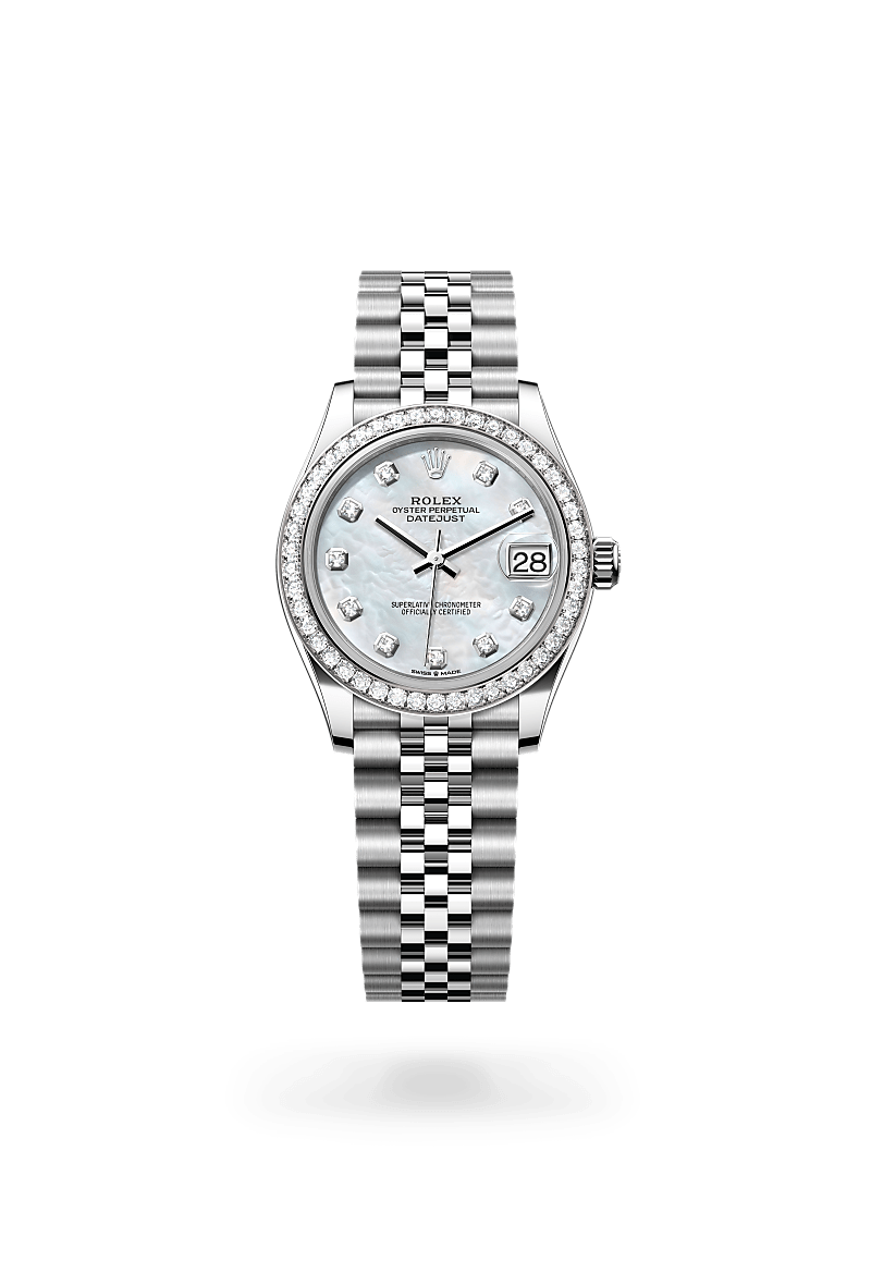 Rolex Datejust 31 M278384RBR-0008 Herrenuhr - Oyster, 31 mm, Edelstahl Oystersteel und Weißgold mit Diamanten