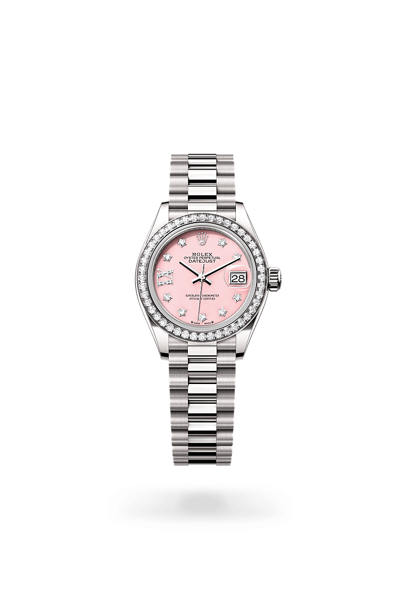 Rolex Lady-Datejust M279139RBR-0002 Herrenuhr / Damenuhr - Oyster, 28 mm, Weißgold mit Diamanten