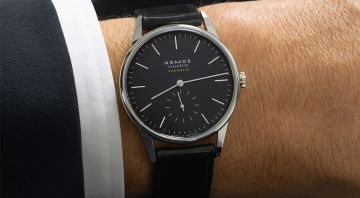 Nomos Glashuette Orion Kollektionsseite Banner Desktop